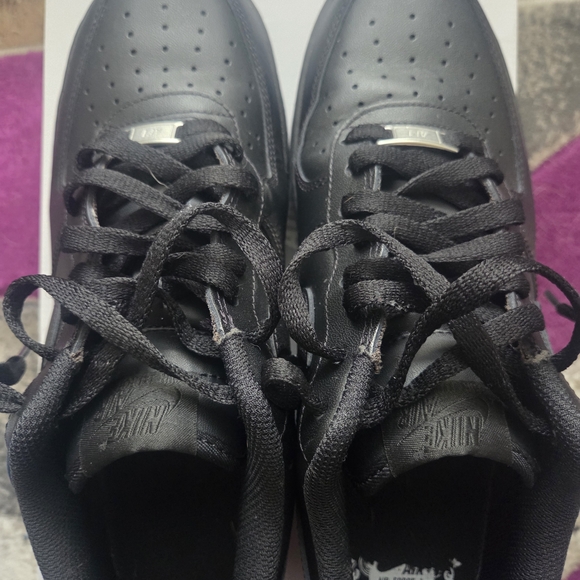 Nike Air Force 1s Black Men's Sneakers - Picture 11 of 11
